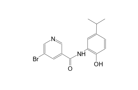 3-pyridinecarboxamide, 5-bromo-N-[2-hydroxy-5-(1-methylethyl)phenyl]-