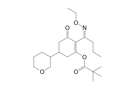 Propanoic acid, 2,2-dimethyl-, 2-[1-(ethoxyimino)butyl]-3-oxo-5-(tetrahydro-2H-pyran-3-yl)-1-cyclohexen-1-yl ester