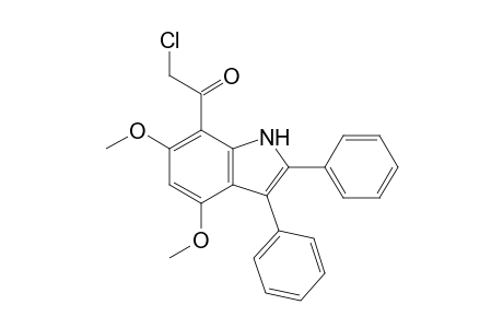2-Chloro-(4',6'-dimethoxy-2',3'-diphenylindol-7'-yl)ethanone