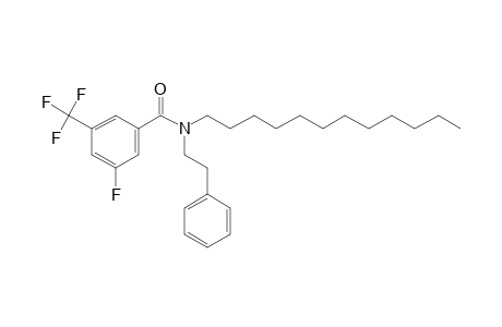 3-Fluoro-5-(trifluoromethyl)benzamide, N-(2-phenylethyl)-N-dodecyl-