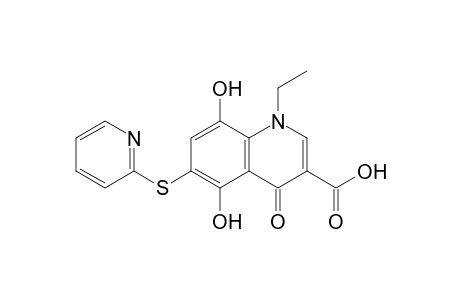 1-Ethyl-5,8-bis(oxidanyl)-4-oxidanylidene-6-pyridin-2-ylsulfanyl-quinoline-3-carboxylic acid