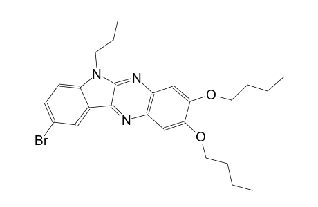 6H-indolo[2,3-b]quinoxaline, 9-bromo-2,3-dibutoxy-6-propyl-