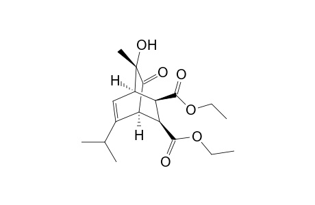 Bicyclo[2.2.2]oct-5-ene-2,3-dicarboxylic acid, 7-hydroxy-7-methyl-5-(1-methylethyl)-8-oxo-, diethyl ester, (1.alpha.,2.beta.,3.beta.,4.a lpha.,7S*)-(.+-.)-