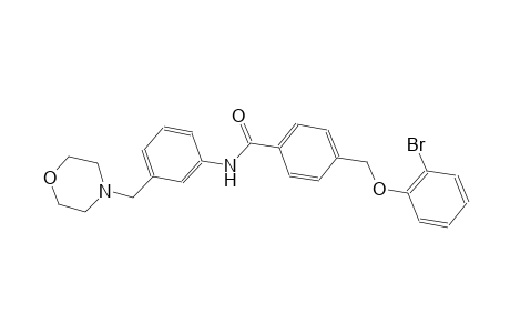 4-[(2-bromophenoxy)methyl]-N-[3-(4-morpholinylmethyl)phenyl]benzamide