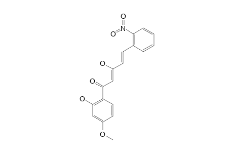 3-HYDROXY-1-(2-HYDROXY-4-METHOXYPHENYL)-5-(2-NITROPHENYL)-2,4-PENTADIEN-1-ONE