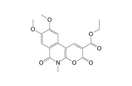 Ethyl 5,6-Dihydro-8,9-dimethoxy-5-methyl-3,6-dioxo-3H-pyrano[2,3-c]isoquinoline-2-carboxylate