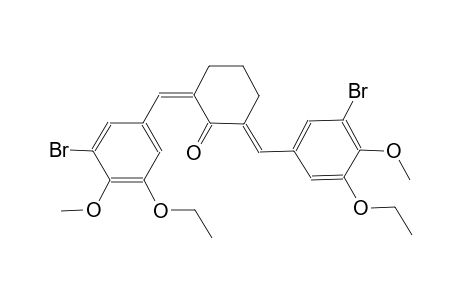 (2Z,6E)-2,6-bis(3-bromo-5-ethoxy-4-methoxybenzylidene)cyclohexanone