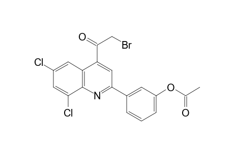 acetic acid, ester with 4-(bromoacetyl)-6,8-dichloro-2-(m-hydroxyphenyl)quinoline