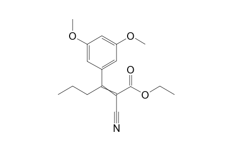 2-Cyano-3-(3,5-dimethoxyphenyl)-2-hexenoic acid ethyl ester