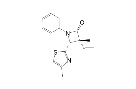 (3R,4R)-3-Methyl-4-(4-methyl-thiazol-2-yl)-1-phenyl-3-vinyl-azetidin-2-one