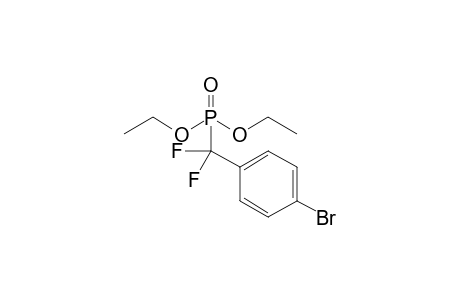 1-Bromanyl-4-[diethoxyphosphoryl-bis(fluoranyl)methyl]benzene