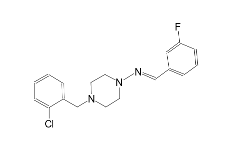 1-piperazinamine, 4-[(2-chlorophenyl)methyl]-N-[(E)-(3-fluorophenyl)methylidene]-