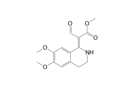 1-(1-Formyl-1-methoxycarbonyl)methylene-6,7-dimethoxy-1,2,3,4-tetrahydroisaoquinoline