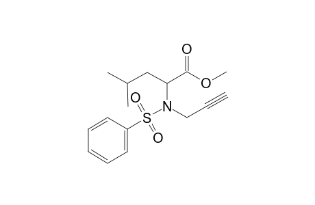 N-Phenylsulfonyl-N-propargylleucine methyl ester