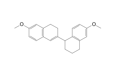 7-methoxy-3-(6-methoxy-1,2,3,4-tetrahydronaphthalen-1-yl)-1,2-dihydronaphthalene