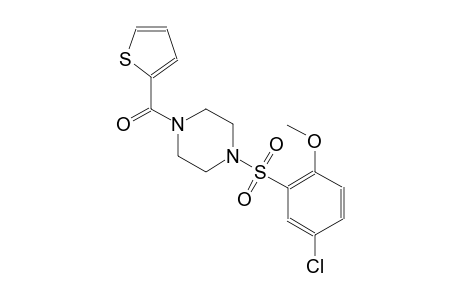 piperazine, 1-[(5-chloro-2-methoxyphenyl)sulfonyl]-4-(2-thienylcarbonyl)-