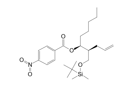 4-Nitrobenzoic acid (1S*,2S*)-2-(tert-butyldimethylsilyloxymethyl)-1-pentylpent-4-enyl ester
