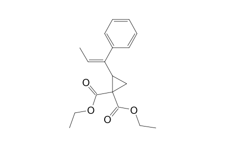 1,1-Cyclopropanedicarboxylic acid, 2-(1-phenyl-1-propenyl)-, diethyl ester, (Z)-