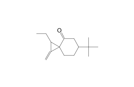 6-t-Butyl-2-ethyl-1-methylenespiro[2.5]octan-4-one