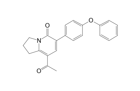 8-Acetyl-6-(4-phenoxyphenyl)-2,3-dihydroindolizin-5(1H)-one