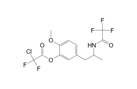 Acetic acid, chlorodifluoro-, 2-methoxy-5-[2-[(trifluoroacetyl)amino]propyl]phenyl ester, (.+-.)-