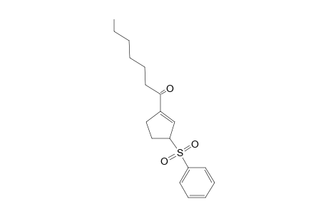 1-[(3-Phenylsulfonyl)cyclopentenyl]heptanone