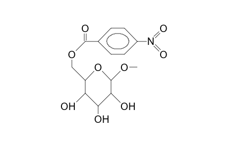 Methyl A-D-6-O-(4-nitro-benzoyl)-glucopyranoside