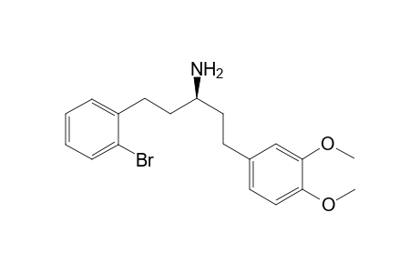 (3S)-1-(2-Bromophenyl)-5-(3,4-dimethoxyphenyl)pentan-3-amine