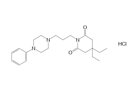 3,3-diethyl-N-[3-(4-phenyl-1-piperazinyl)propyl]glutarimide, monohydrochloride
