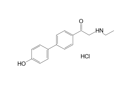 2-(ethylamino)-4'-(p-hydroxyphenyl)acetophenone, hydrochloride
