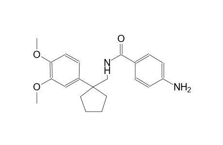 benzamide, 4-amino-N-[[1-(3,4-dimethoxyphenyl)cyclopentyl]methyl]-