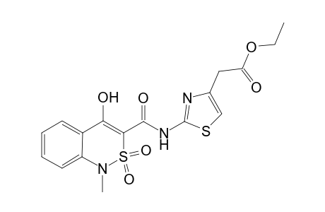 Ethyl (2-{[(4-Hydroxy-1-methyl-2,2-dioxo-1''-2.lambda.6,1-benzothiazin-3-yl)carbonyl]amino}-1,3-thiazol-4-yl)acetate