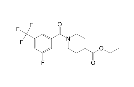 Isonipecotic acid, N-(3-fluoro-5-trifluoromethylbenzoyl)-, ethyl ester