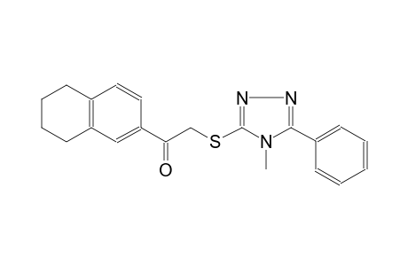 2-[(4-Methyl-5-phenyl-4H-1,2,4-triazol-3-yl)sulfanyl]-1-(5,6,7,8-tetrahydro-2-naphthalenyl)ethanone