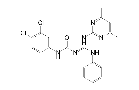 urea, N-(3,4-dichlorophenyl)-N'-[(Z)-[(4,6-dimethyl-2-pyrimidinyl)amino](phenylamino)methylidene]-