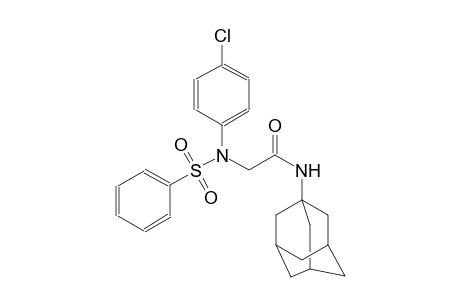 N-(1-adamantyl)-2-[4-chloro(phenylsulfonyl)anilino]acetamide