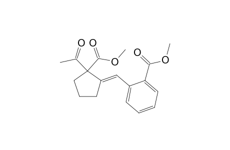 (E)-methyl 2-((2-acetyl-2-(methoxycarbonyl)cyclopentylidene)methyl)benzoate