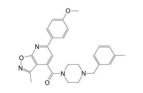 isoxazolo[5,4-b]pyridine, 6-(4-methoxyphenyl)-3-methyl-4-[[4-[(3-methylphenyl)methyl]-1-piperazinyl]carbonyl]-