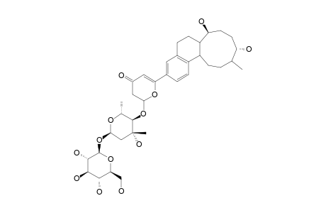 CAROLINOSIDE;3-O-(ALPHA-PENTULOPYRANOSYL)-(1->4)-O-(BETA-L-ARABINOPYRANOSYL)-(1->1)-D-GLUCOPYRANOSYL-C-[(2,4,5-TRIDEOXY-3-KETO-4,5-DEHYDRO)-