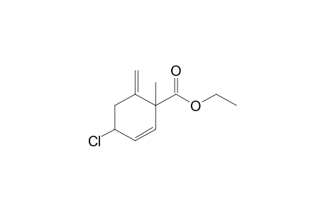 4-Chloro-1-methyl-6-methylene-1-cyclohex-2-enecarboxylic acid ethyl ester