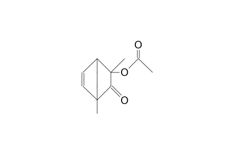 endo-3-Acetoxy-1,exo-3-dimethyl-bicyclo(2.2.2)oct-5-en-2-one