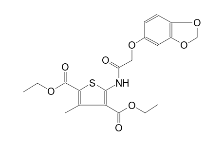 2,4-thiophenedicarboxylic acid, 5-[[(1,3-benzodioxol-5-yloxy)acetyl]amino]-3-methyl-, diethyl ester