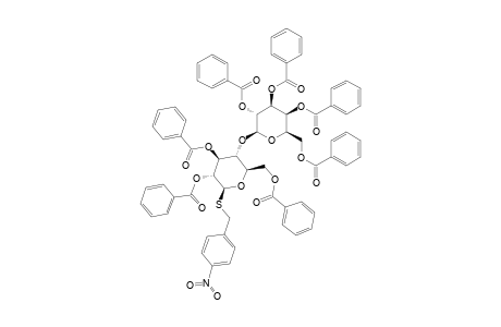 S-(4-NITROBENZYL)-2,3,4,6-TETRA-O-BENZOYL-BETA-D-GALACTOPYRANOSYL-(1->4)-2,3,6-TRI-O-BENZOYL-1-THIO-BETA-D-GLUCOPYRANOSIDE