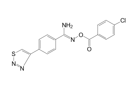 O-(p-CHLOROBENZOYL)-p-(1,2,3-THIADIAZOL-4-YL)BENZAMIDOXIME