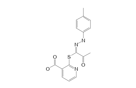 2-[1-(4-METHYLPHENYLHYDRAZONO)-2-OXOPROPYLMERCAPTO]-PYRIDINE-3-CARBOXYLIC-ACID