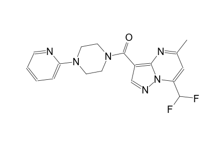 7-(difluoromethyl)-5-methyl-3-{[4-(2-pyridinyl)-1-piperazinyl]carbonyl}pyrazolo[1,5-a]pyrimidine