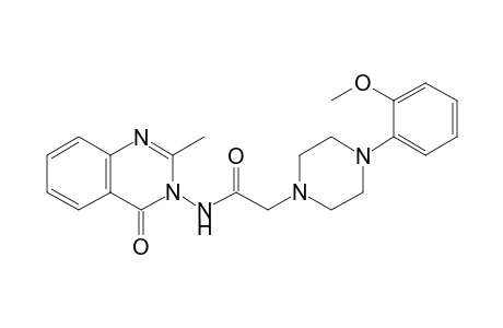 N-(2-Methyl-4-oxoquinazolin-3(4H)-yl)-2-(4-(2-methoxyphenyl)-piperazin-1-yl)-acetamide