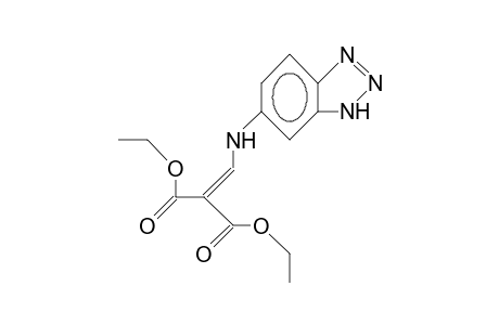 3-(5-Benztriazolyl)amino-2-ethoxycarbonyl-prop-2-enoic acid, ethyl ester