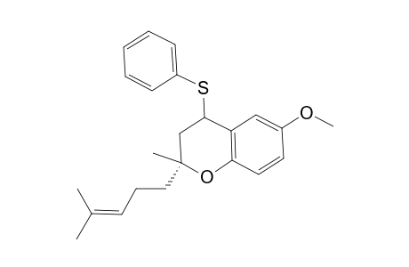 (2R)-3,4-Dihydro-6-methoxy-2-methyl-2-(4-methylpent-3-en-1-yl)-4-(phenylsulfanyl)-2H-chromene