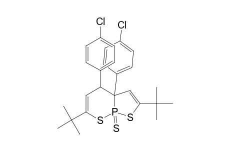 [1,2]Thiaphospholo[2,3-b][1,2]thiaphosphorin, 3a,4-bis(4-chlorophenyl)-2,6-bis(1,1-dimethylethyl)-3a,4-dihydro-, 8-sulfide, (3a.alpha.,4.beta.)-